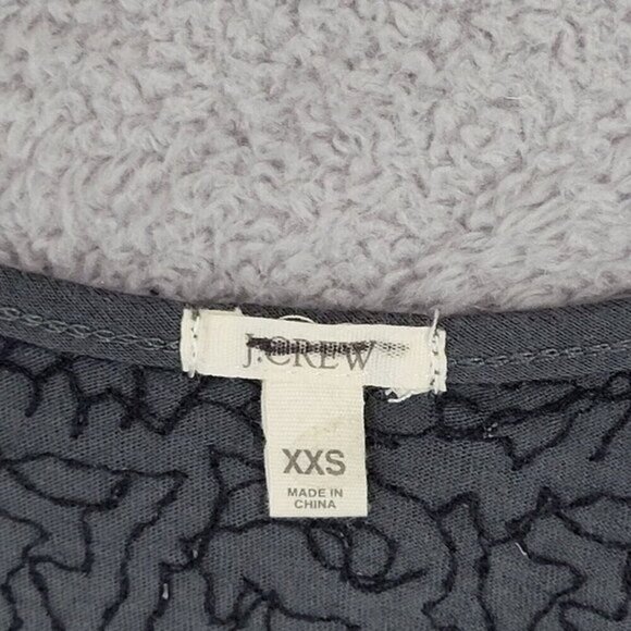 NWOT J. Crew Womens Sequin Tank Top XXS Gray Black‎ Cotton - Picture 4 of 7